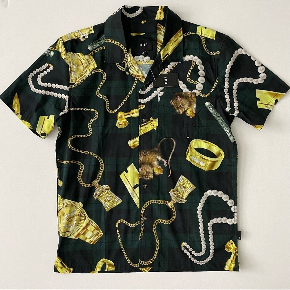 HUF Men’s Button Down Shirt Size S